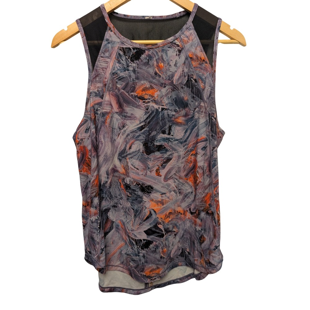 Lululemon Sculpt Tank Top Atmospheric Purple Multi Mesh Running Workout Gym